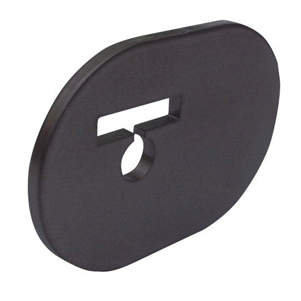 Quiet Glide Bi Parting Black Center Door Stop Qg40208 The Home Depot