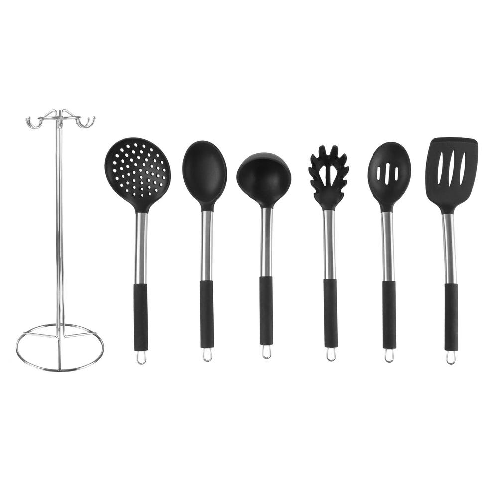 kitchen utensil set white