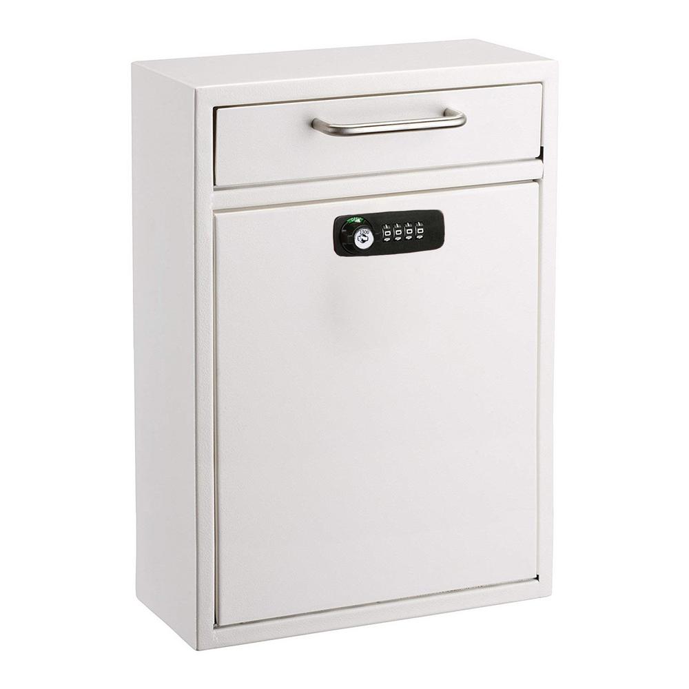Secure Locking Heavy Duty Door Mount Safe Drop Box Mailbox Office Key Cash Lock