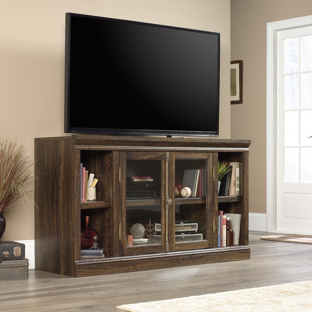 Sauder Barrister Lane Iron Oak 2 Door Entertainment Center 422718 Sauder Barrister Lane Iron Oak 2 Door Entertainment Center 422718 The Home Depot