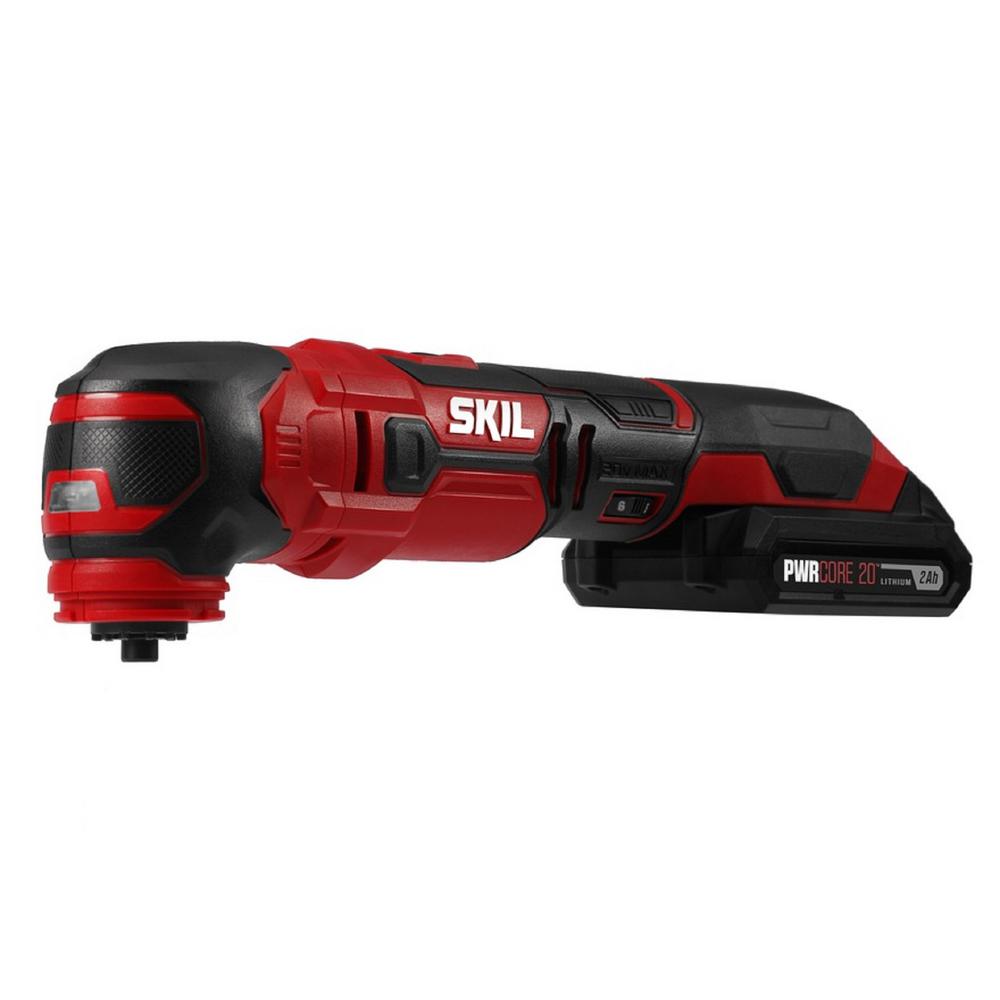 Skil PWRCORE 20-Volt Lithium Cordless Oscillating Multi-Tool Kit ...