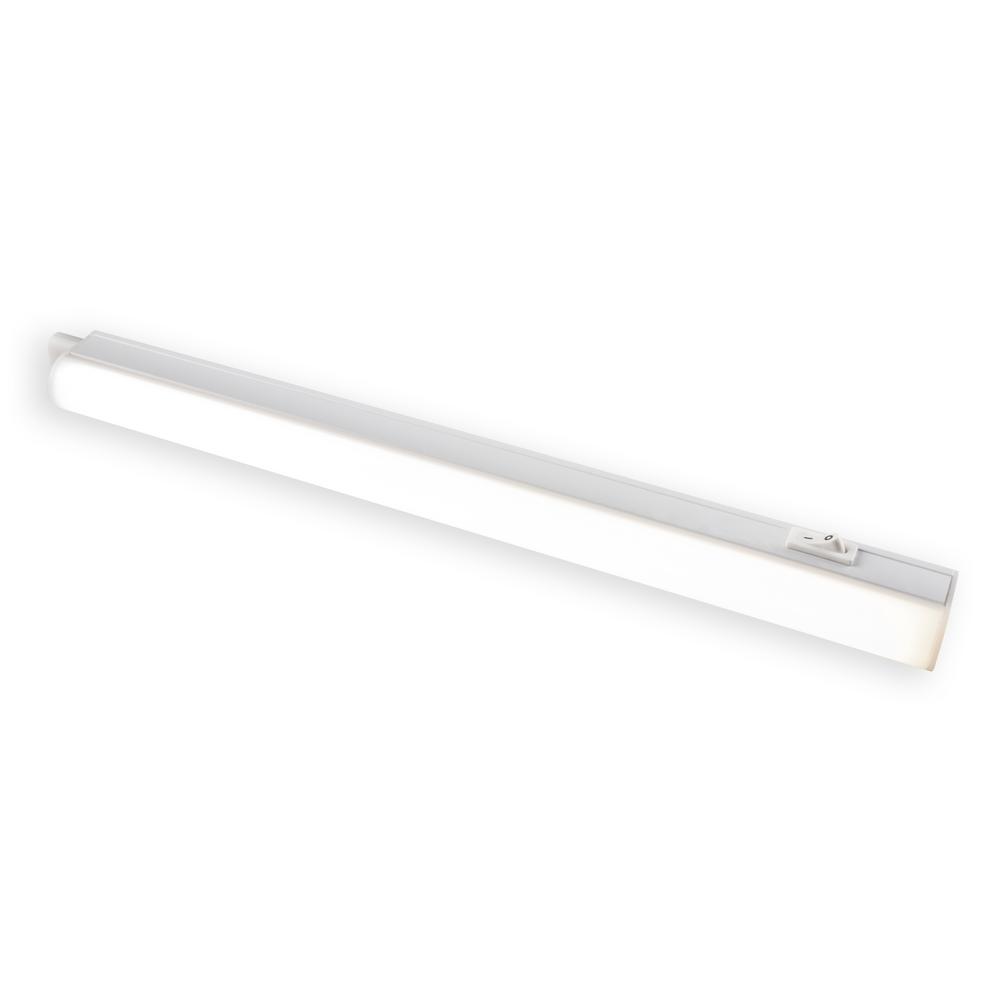 Bazz 12 In Led White Linear Under Cabinet Lighting U14673wh The