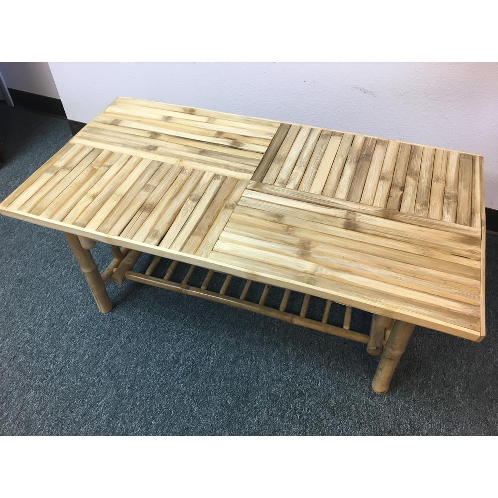 Unfinished Wood Coffee Tables Accent The Home Depot Natural Lacquer Finish Bamboo Coffee Table Mgp