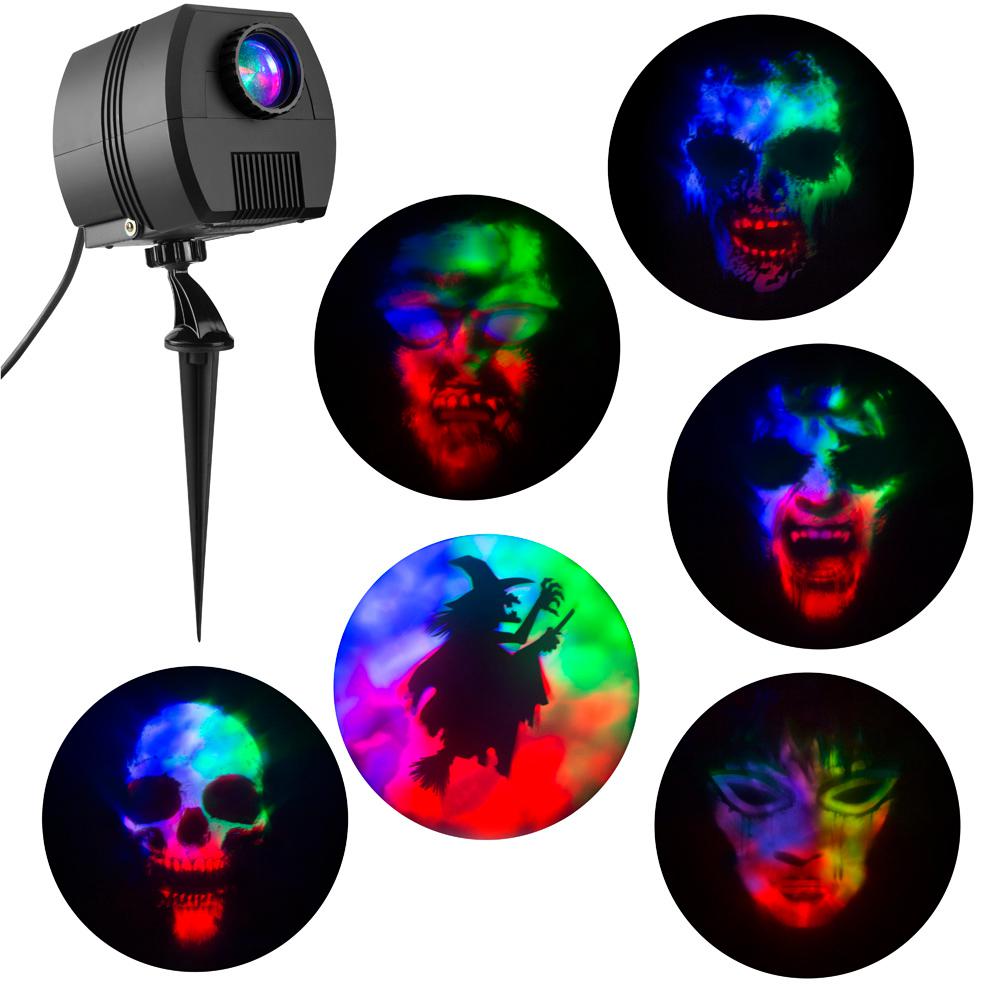 Lightshow 3 Light Projection Multi Color Led Fire And Ice Specter Lightshow 3 Light Projection Multi Color Led Fire And Ice Specter Projector Stake With