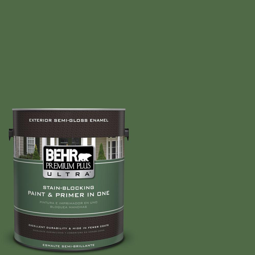 BEHR Premium Plus Ultra 1-gal. #M400-7 Garden Cucumber Semi-Gloss ...