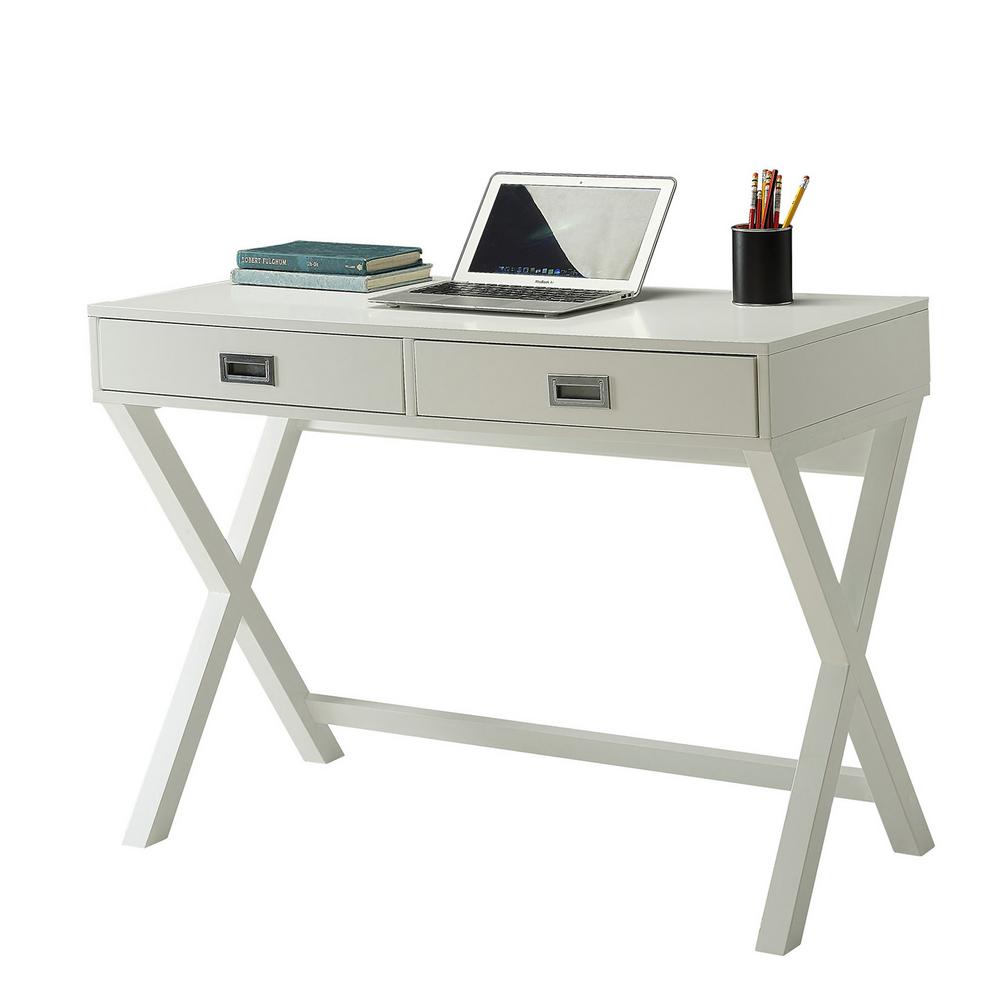 Convenience Concepts Designs2go White Landon Desk With Drawers S20