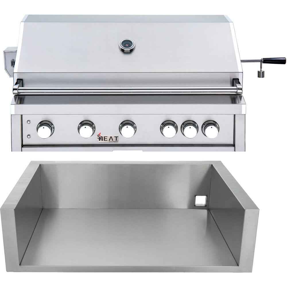 Cambridge 40 In 5 Burner Propane Gas Grill In Stainless Steel