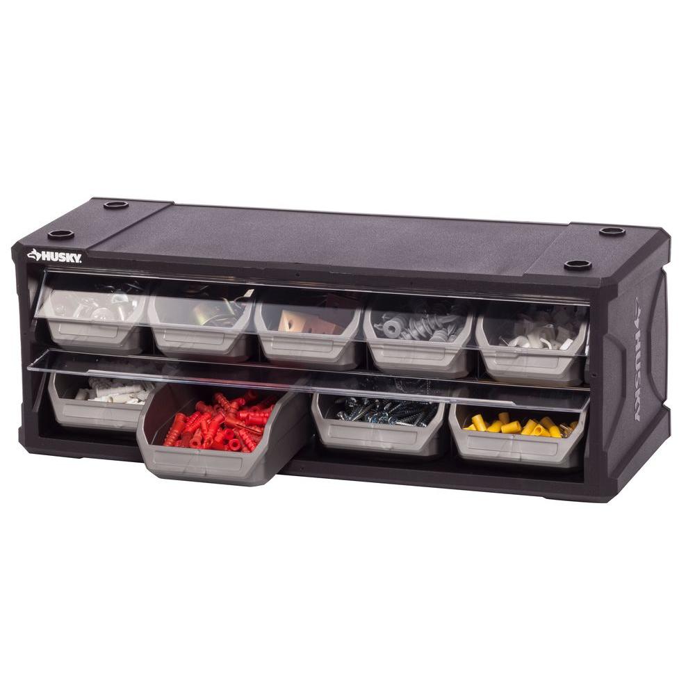 Husky 9 Drawer Small Parts Organizer 222170 The Home Depot