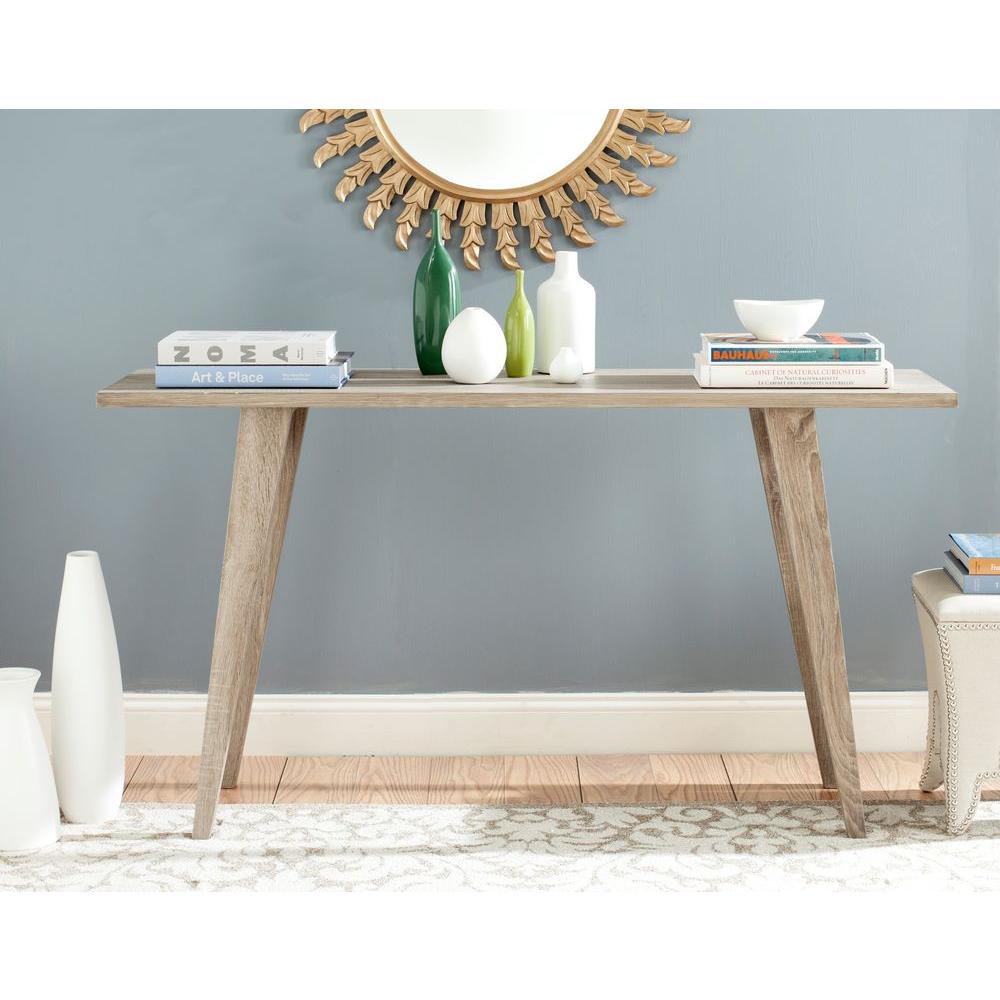 Safavieh Manny Oak Console TableFOX4220A The Home Depot
