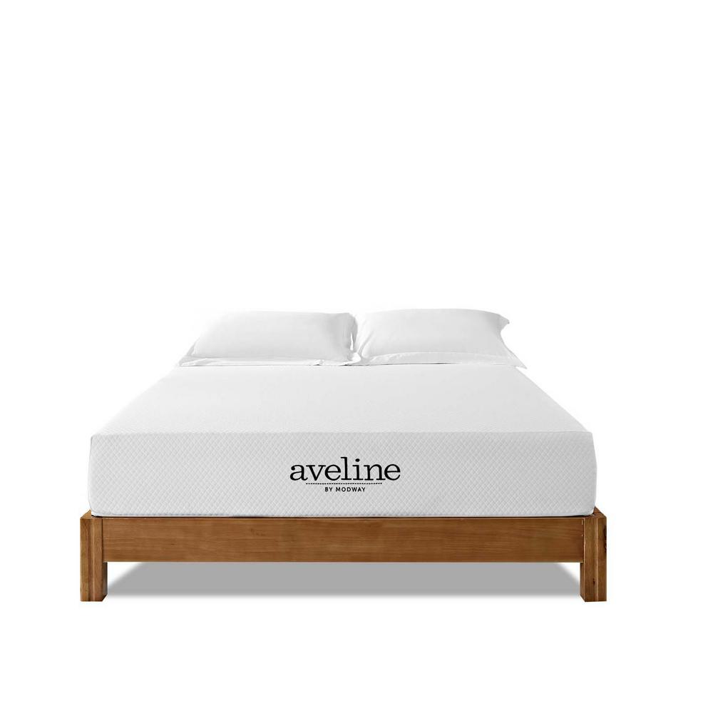 MODWAY Aveline 9 in. Queen Mattress in White MOD-9-WHI ...