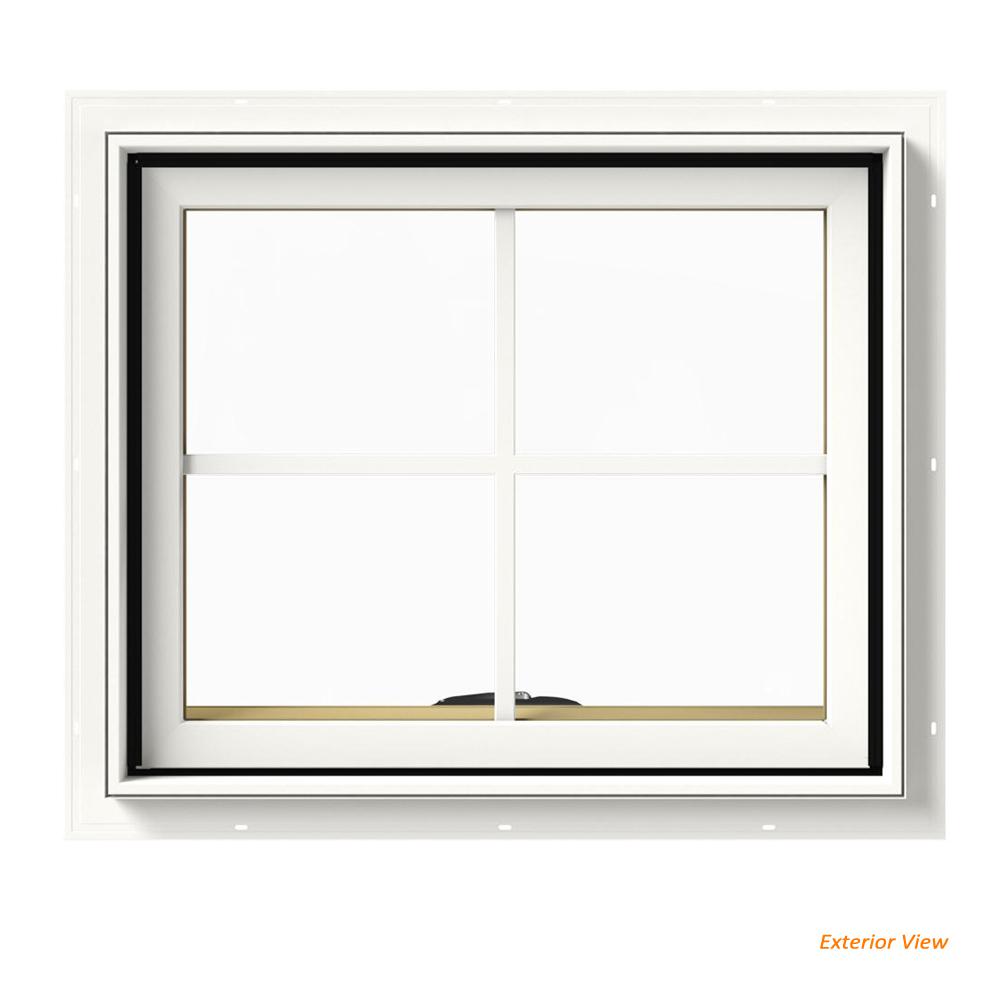 JELD WEN 24 In X 20 In W 2500 Series White Painted Clad Wood