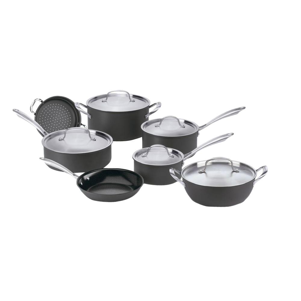 Tfal Ultimate Hard Anodized 12piece Cookware Set Aluminum E765SC64
