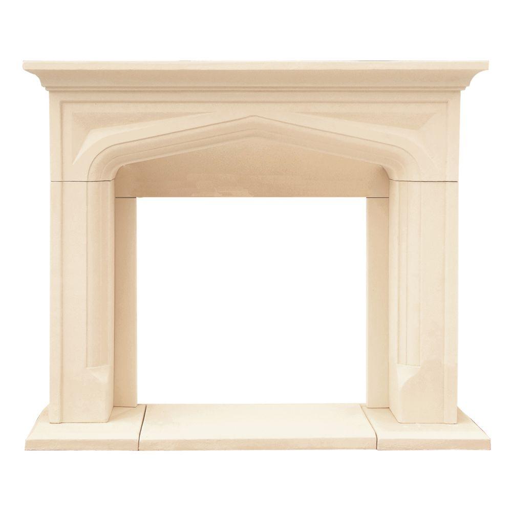 Historic Mantels Chateau Series Pisa 48 In X 62 In Cast Stone