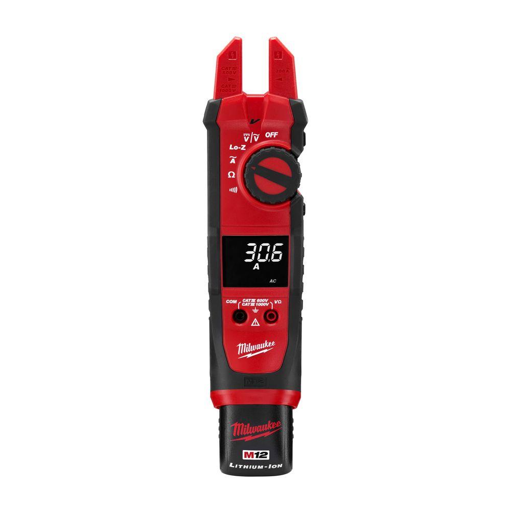 Milwaukee M12 12Volt LithiumIon Cordless Fork Meter Kit220721 The