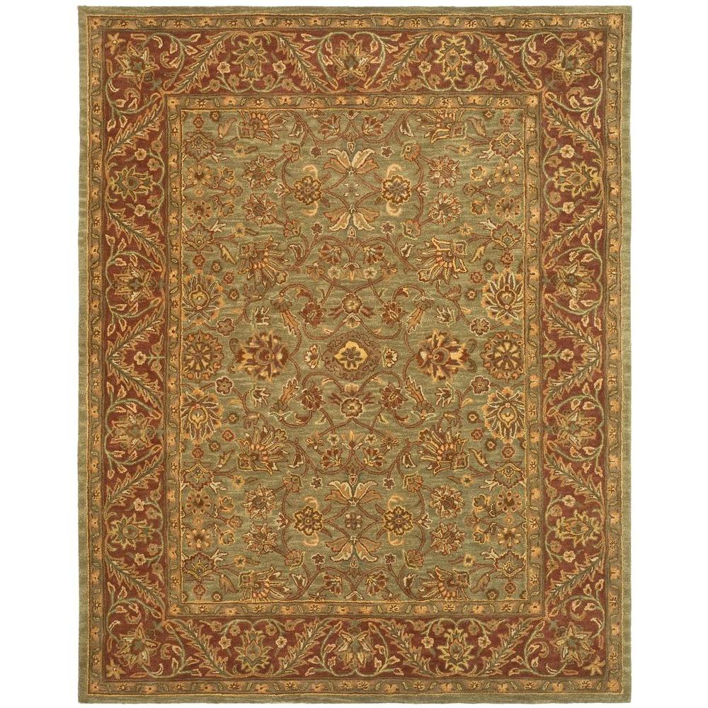 Safavieh Golden Jaipur Green Rust 8 Ft X 11 Area Rug Gj250a 9 Safavieh Golden Jaipur Green Rust 8 Ft X 11 Area Rug