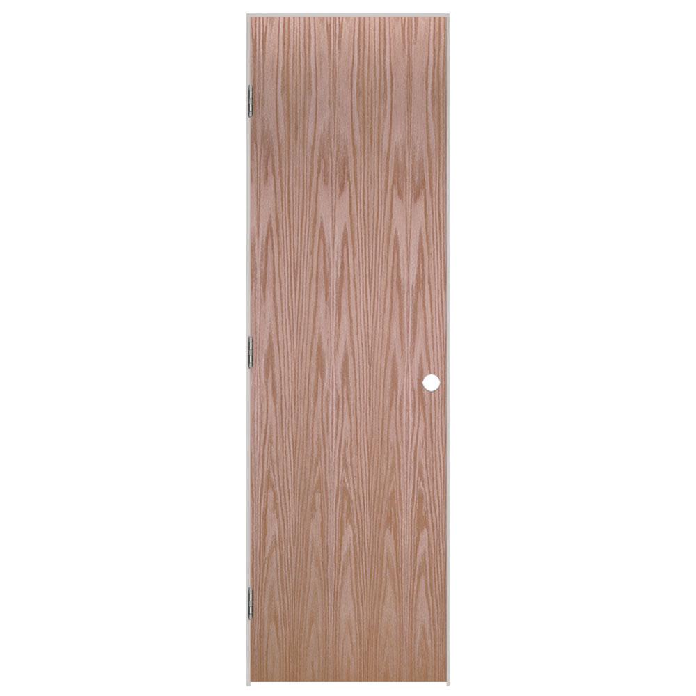 Masonite 24 In X 80 In Flush Hardwood Hollow Core Smooth Oak