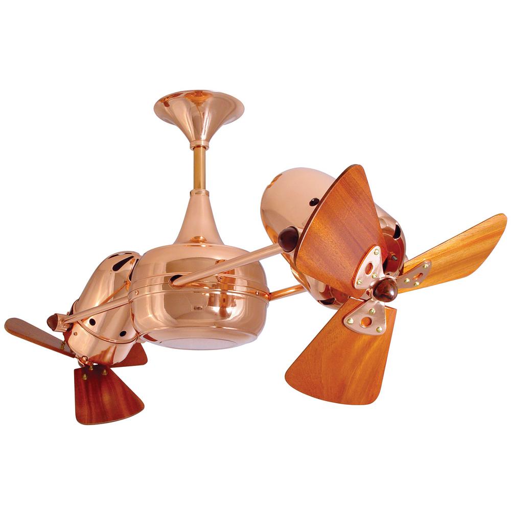Matthews Gerbar Duplo Dinamico 36 In Indoor Outdoor Polished Copper Matthews Gerbar Duplo Dinamico 36 In Indoor Outdoor Polished Copper Ceiling Fan With