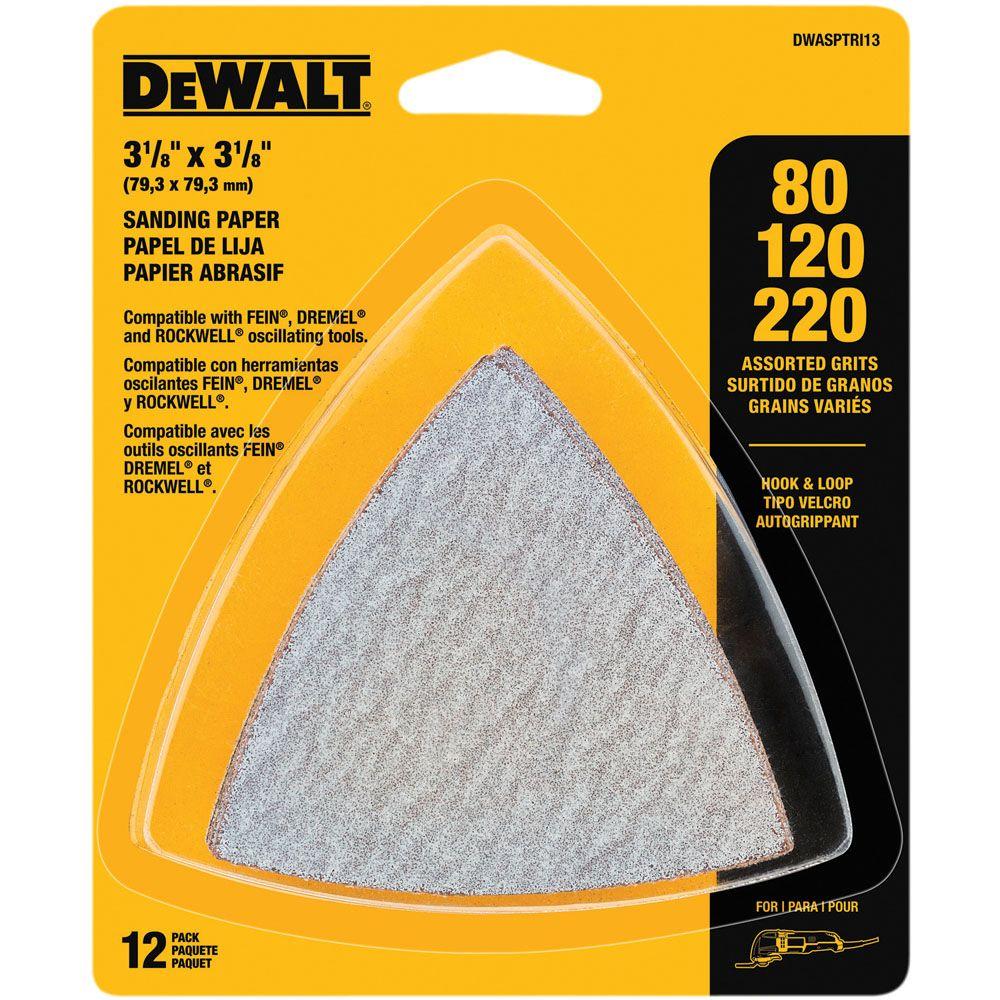 sourcing map Triangular Sandpaper Hook and Loop Triangle Sanding Pad Fit 3-1/2 Oscillating Multi-Tool Silicon Carbide for Wet/Dry Use 1500 Grit 8pcs