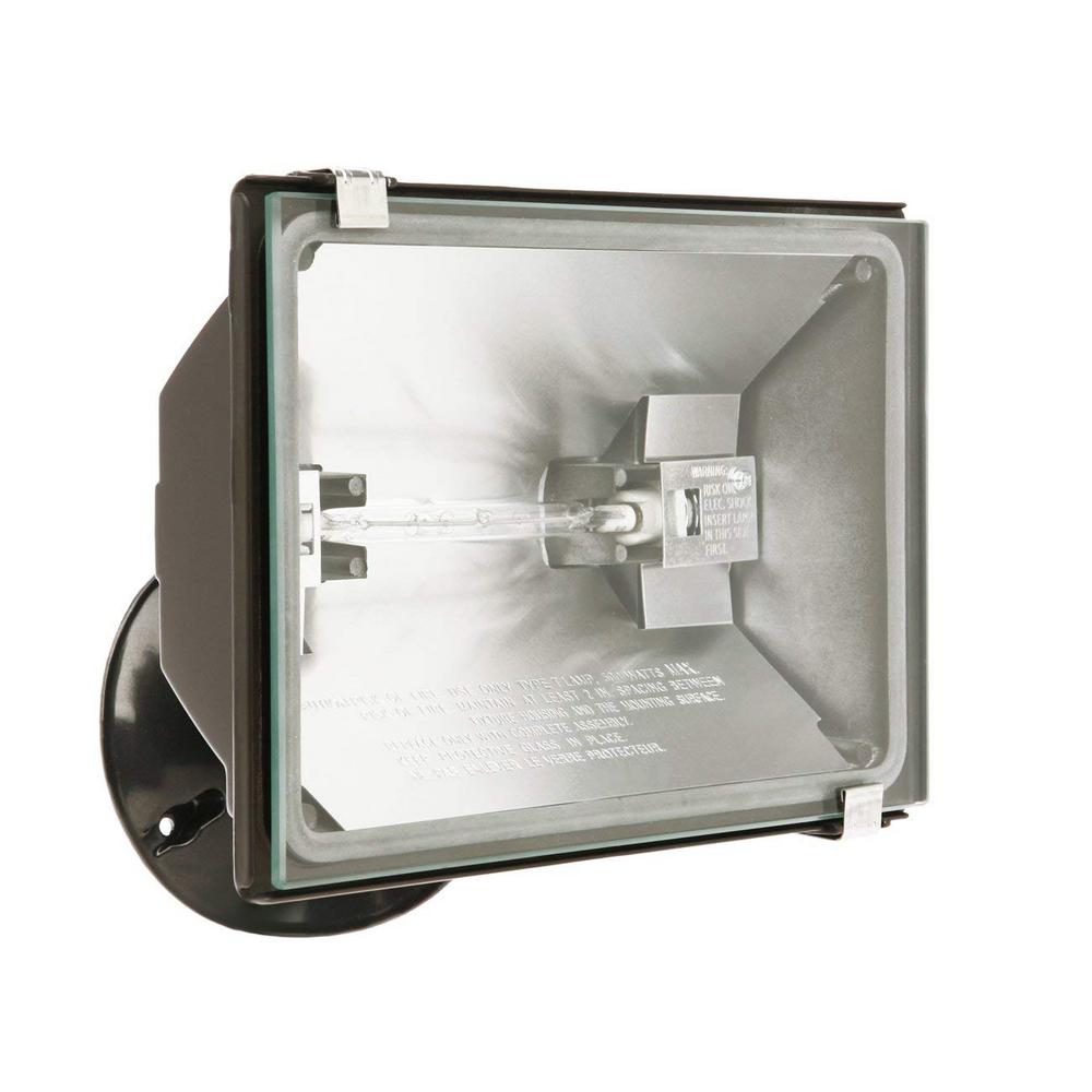 UPC 090529607866 product image for 500-Watt Bronze Outdoor Landscape Flood Light with Halogen Bulb | upcitemdb.com