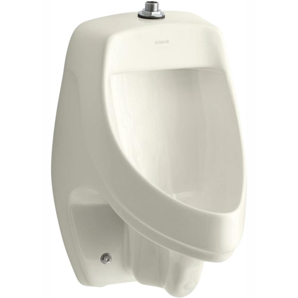 Kohler Dexter 1 0 Gpf Urinal With Top Spud In Biscuit K 5016 Et 96 The Home Depot