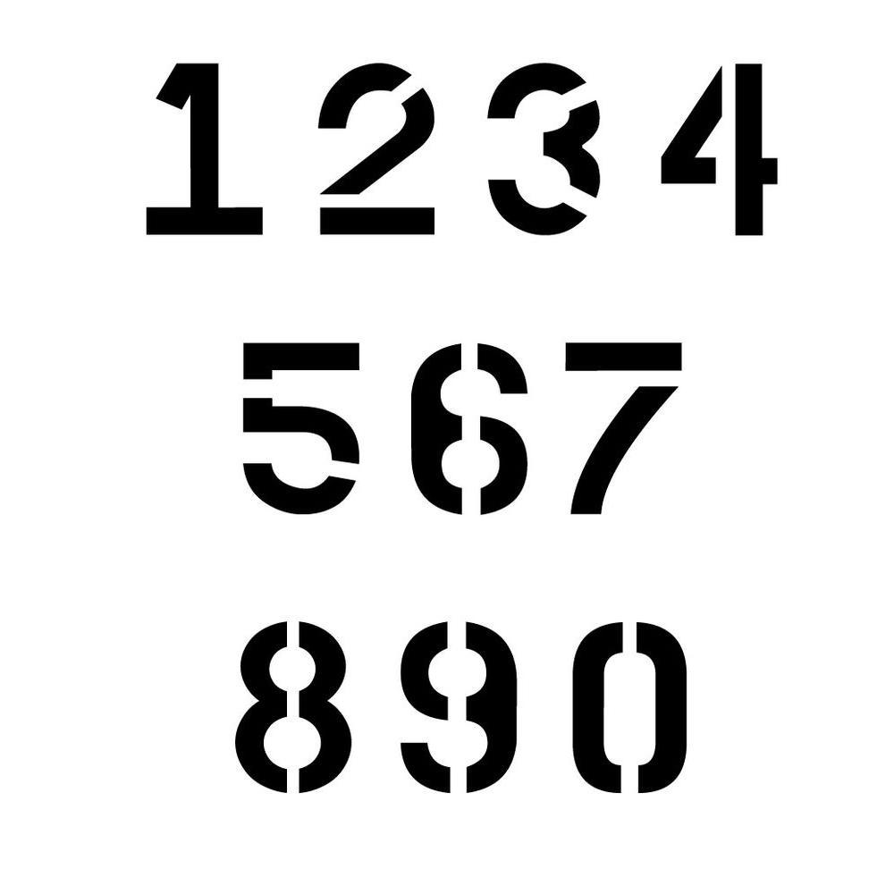 Stencil Ease 28 in. Parking Lot Number Set