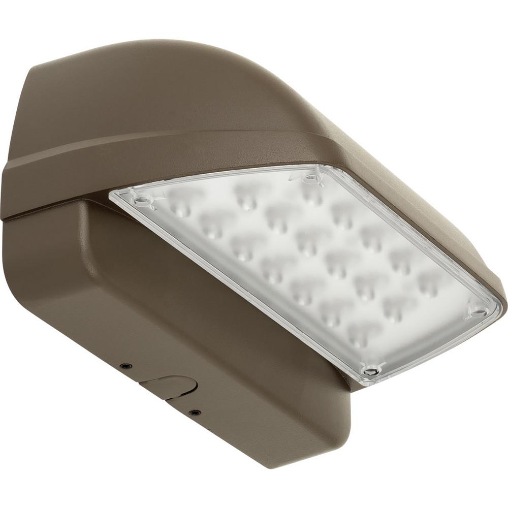 250 300 Wall Packs Commercial Lighting The Home Depot Pcowc Collection Bronze Outdoor Integrated Led Wall Pack Light
