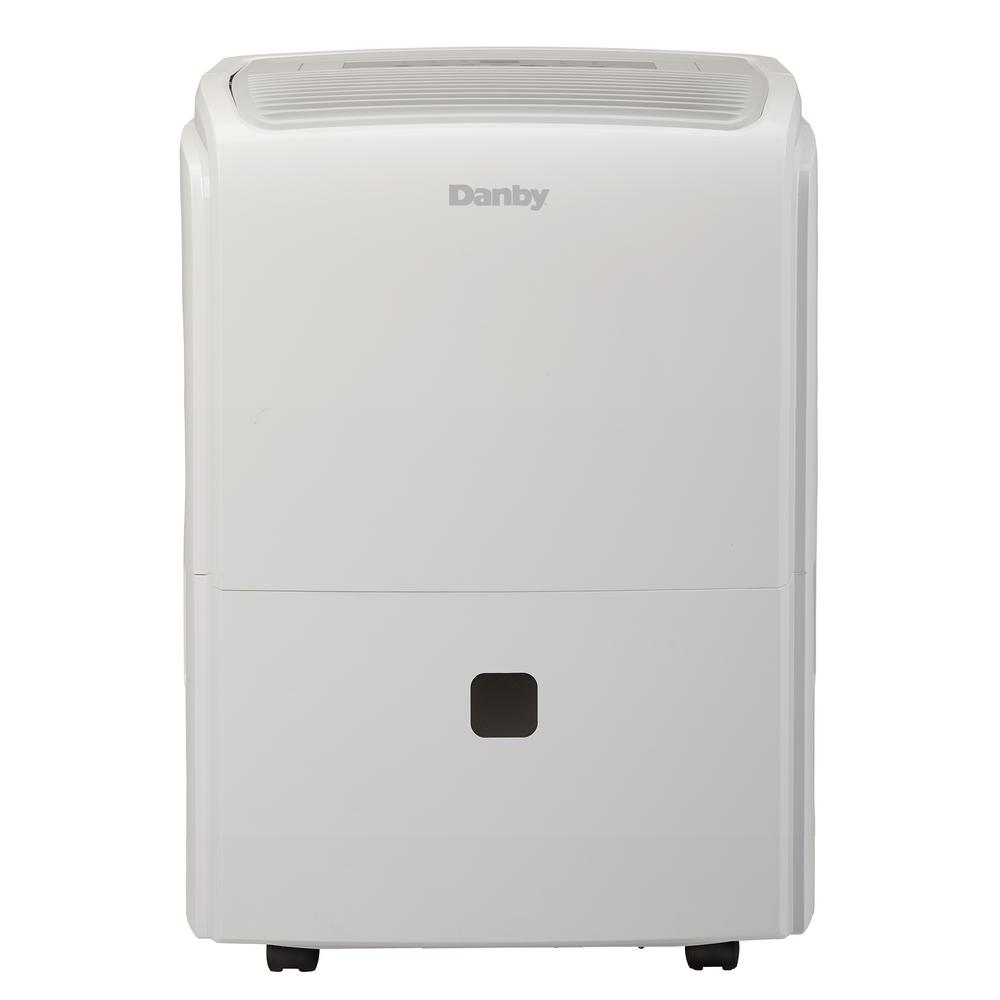 Danby 50-Pint Dehumidifier with Pump in White-DDR050EBPWDB - The Home Depot