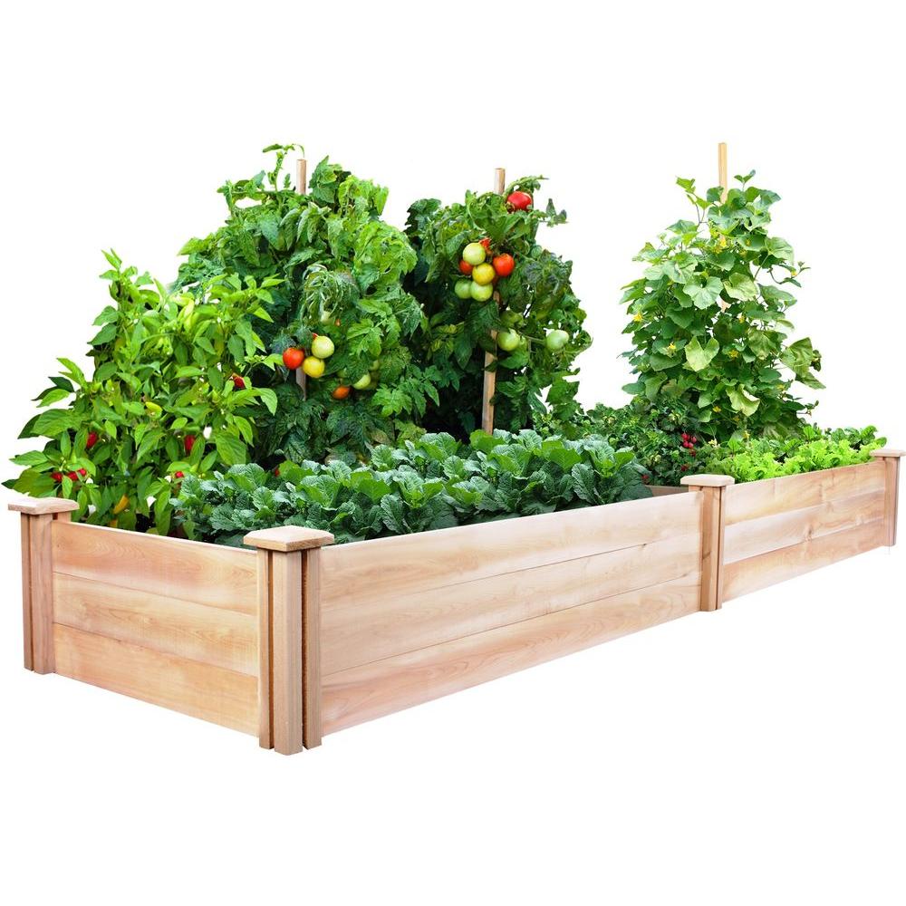 Greenes Fence 2 ft. x 8 ft. x 10.5 in. Original Cedar Raised Garden Bed