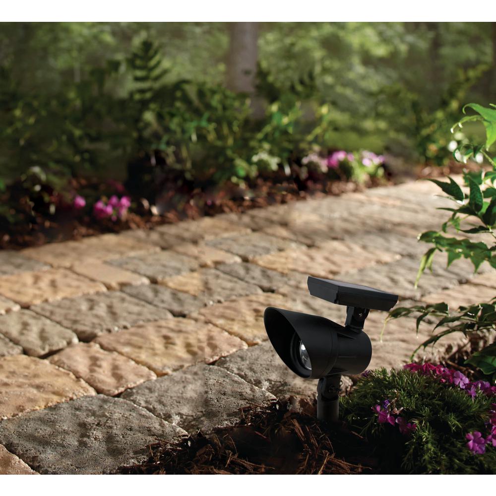 Open Stock Solar Black Outdoor Integrated Led Landscape Spot Light