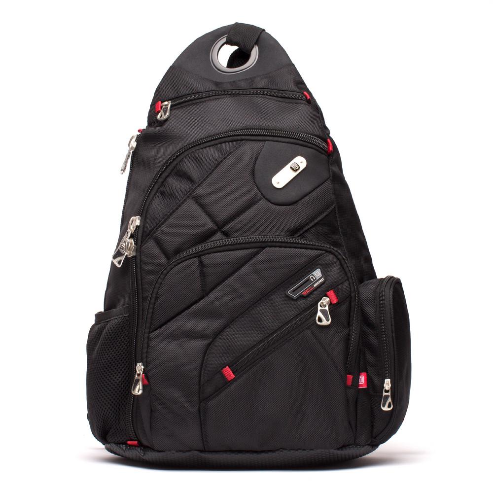Ful Brick House Laptop Sling Backpack 13 In Black Ful Brick House Laptop Sling Backpack 13 In Black Compartment Smart Phone Mp3