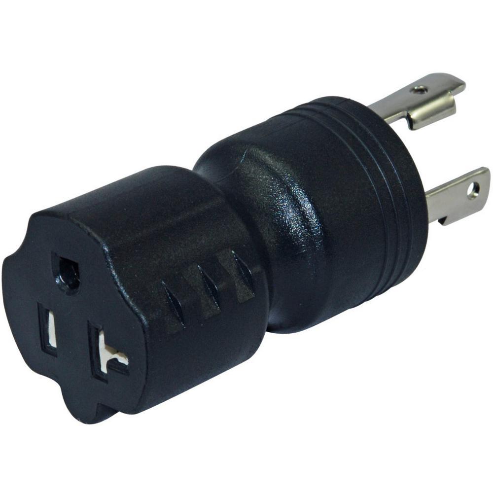 Conntek Locking Adapter 20 Amp L5-20P Locking Plug to 15/20 Amp 5-15/20R... by Conntek