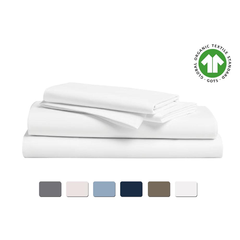 Simple 300 Thread Count Wrinkle Resistant 100-Percent Cotton Bed Sheets
