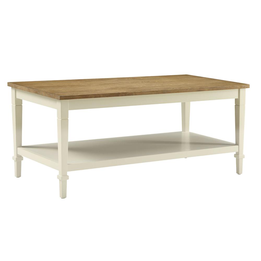 Tevoli Polar White And Rustic Oak Coffee Table Sk19213c Pw The Tevoli Polar White And Rustic Oak Coffee Table