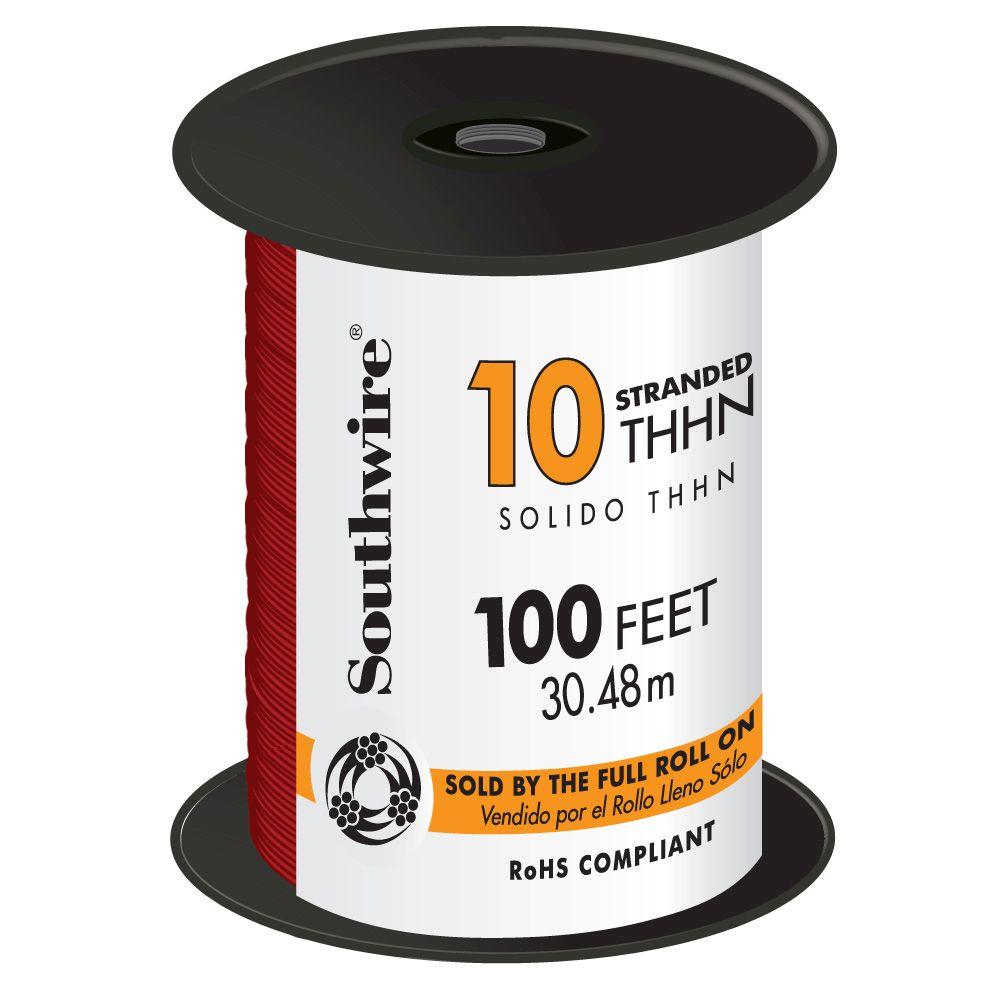 Southwire 100 ft. 6 Green Stranded CU SIMpull THHN Wire-20497450 ...