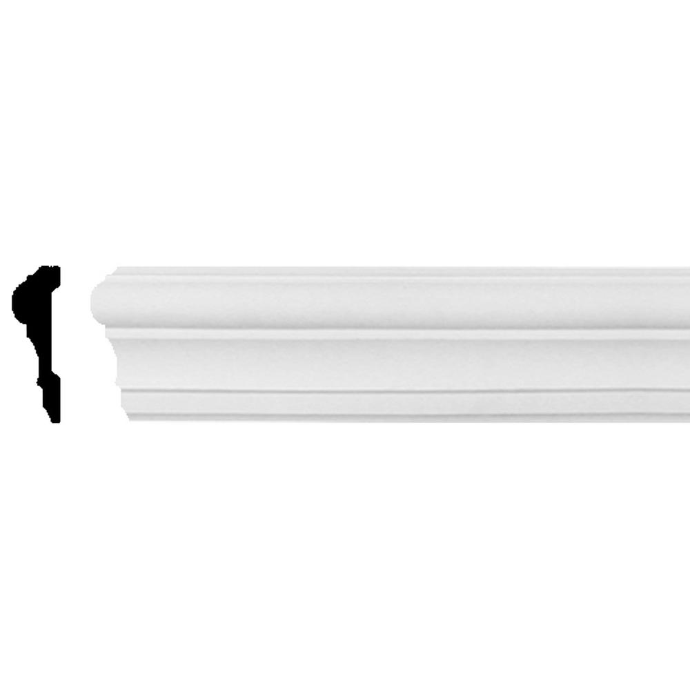 Woodgrain Millwork Wg 1001 11 16 In X 2 3 4 In X 96 In Primed Finger Jointed Chail Rail Moulding Pfp1001 08 The Home Depot