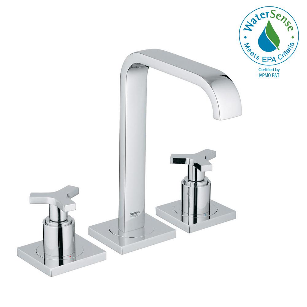 Grohe Allure 8 In Widespread 2 Handle 1 2 Gpm Bathroom Faucet In