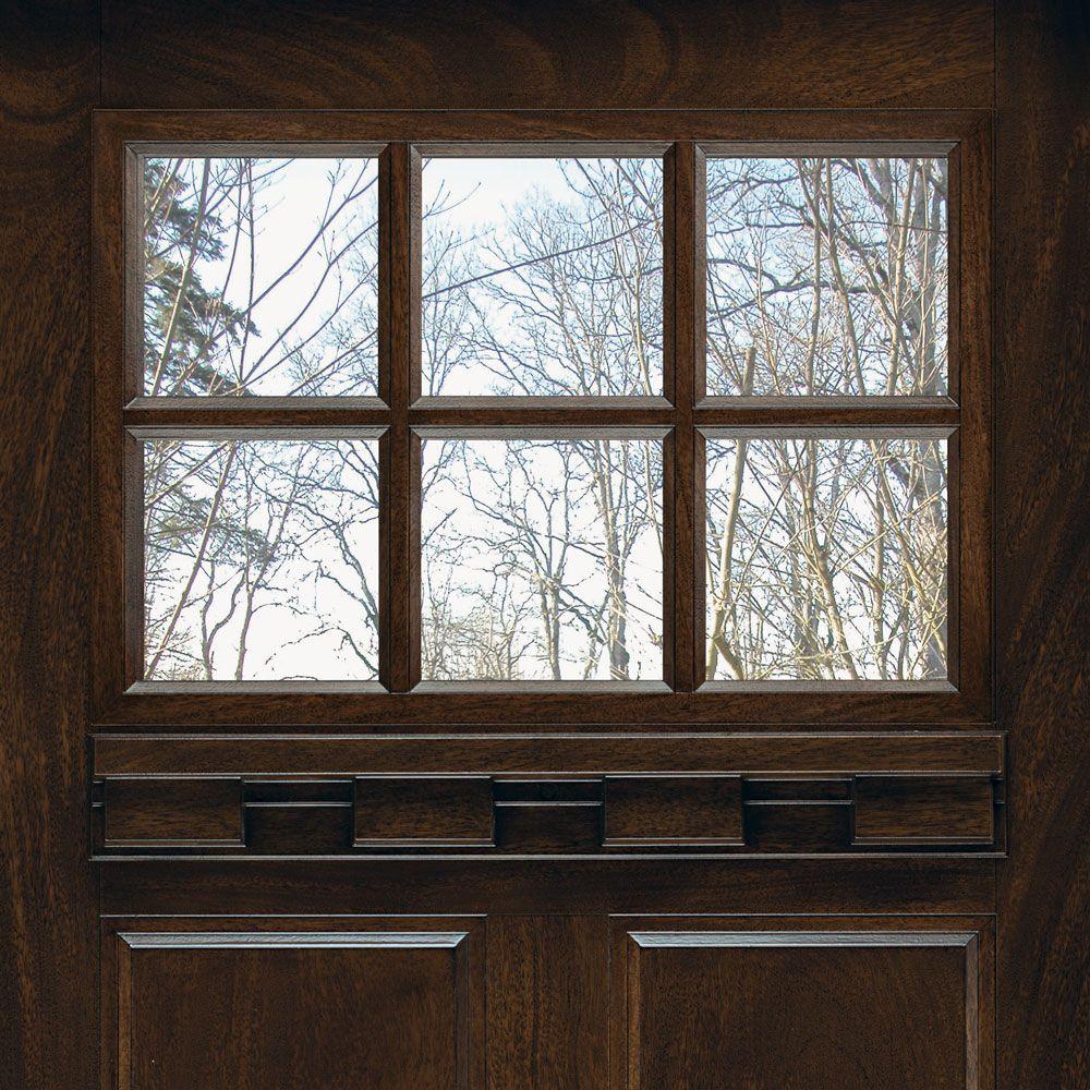 Feather River Doors 37 5 In X 81 625 In 6 Lite Craftsman Stained