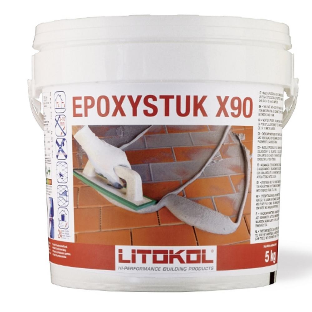 The Tile Doctor Epoxystuk Grigio X90 Grout, Ferro / Iron Gray 5kgC.15