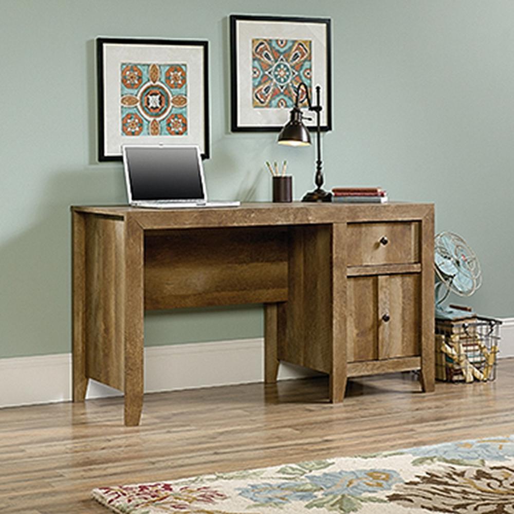 SAUDER Dakota Craftsman Oak Desk-420196 - The Home Depot