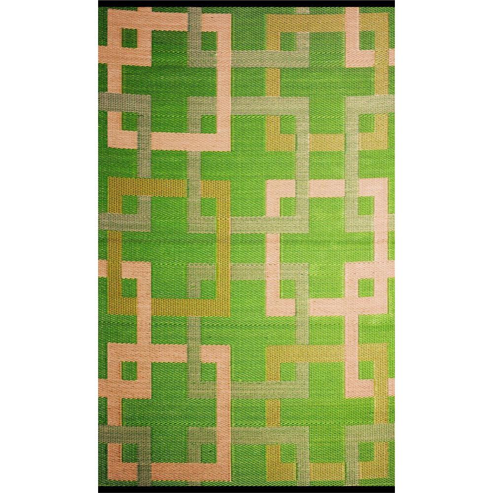 Modern Plastic Outdoor Rugs The Home Depot Squares Green Beige 5 Ft X 8 Outdoor Reversible Area Rug