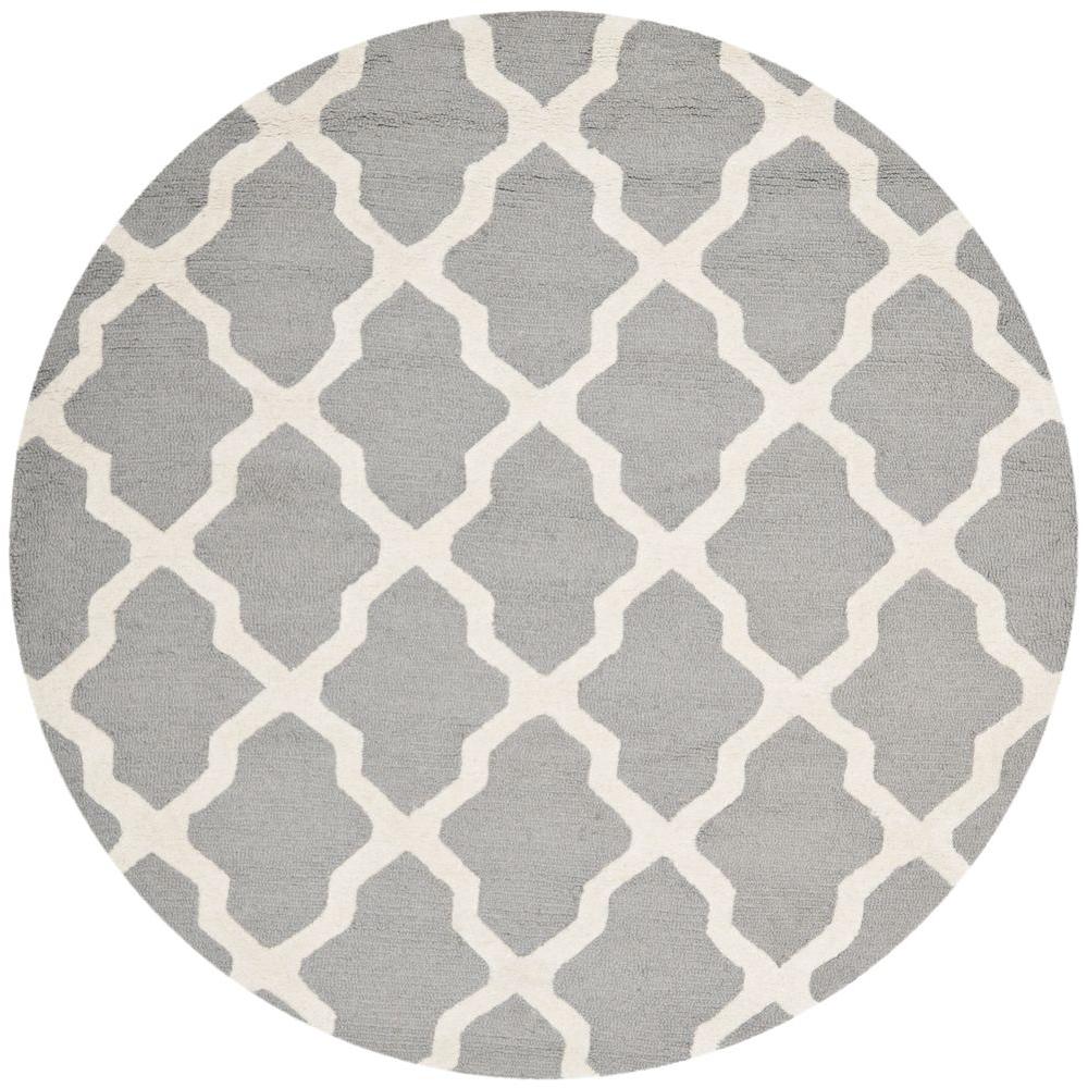 Safavieh Cambridge Silver Ivory 8 Ft X Round Area Rug Cam121d Safavieh Cambridge Silver Ivory 8 Ft X Round Area Rug