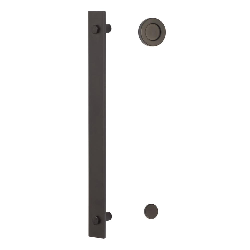 Sure Loc Hardware 14in Flat Black Sliding Door Modern Barn Door