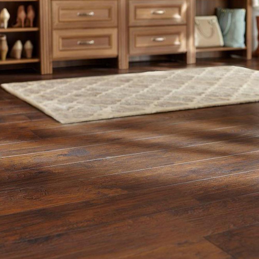 Brown Laminate Wood Flooring Laminate Flooring The Home Depot