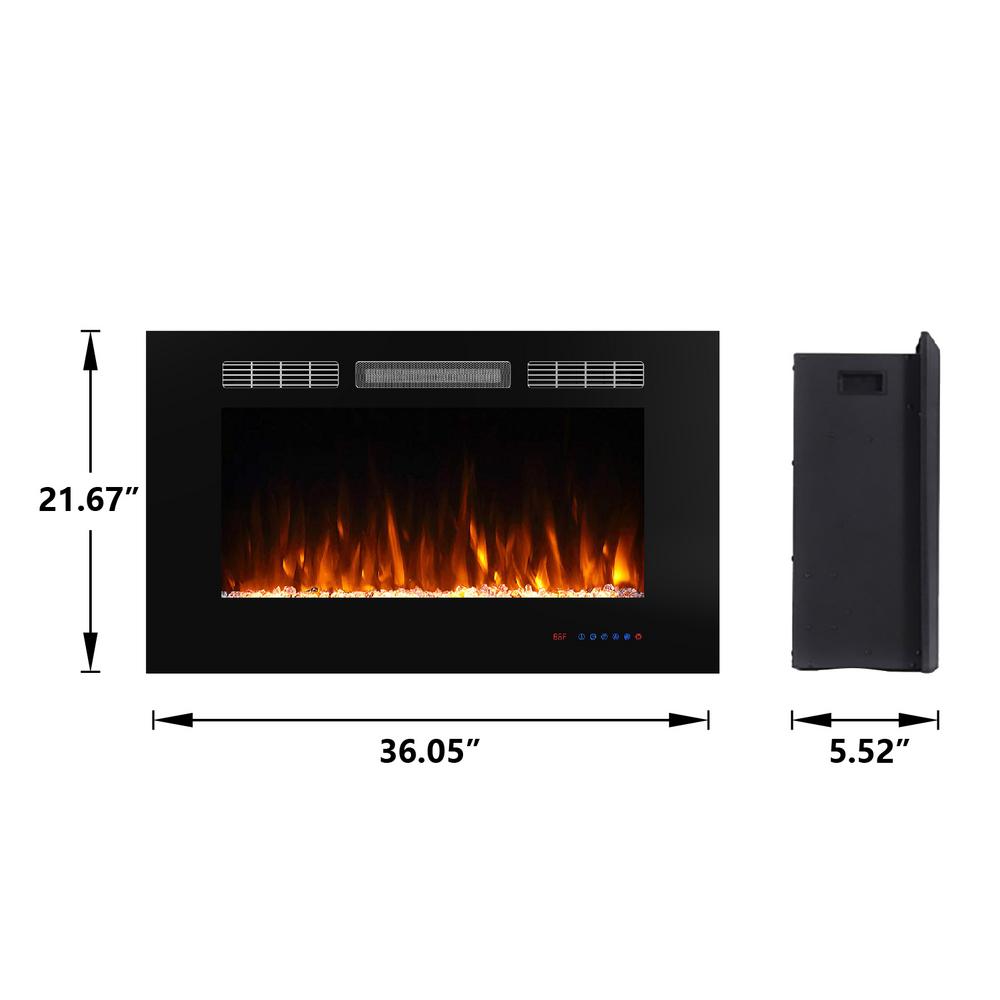 Boyel Living 36 In 400 Sq Ft Electric Fireplace Insert Vl Ef36 The Home Depot - Electric Fireplace Insert For Existing Menards Boyel Living 36 In 400 Sq Ft Electric Fireplace Insert Vl Ef36 The Home Depot - Electric Fireplace Insert For Existing Menards