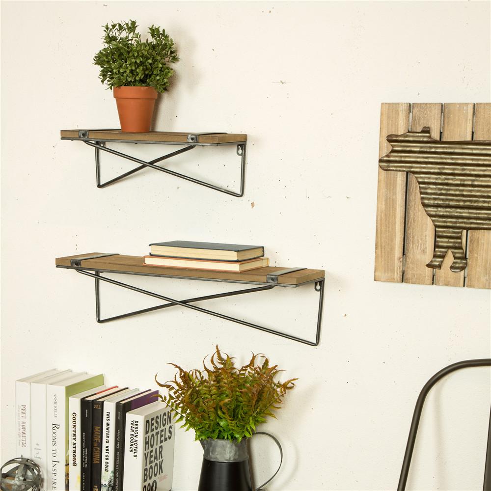 Wood Shelf Bracket Decorative Shelving Accessories Shelving The Home Depot
