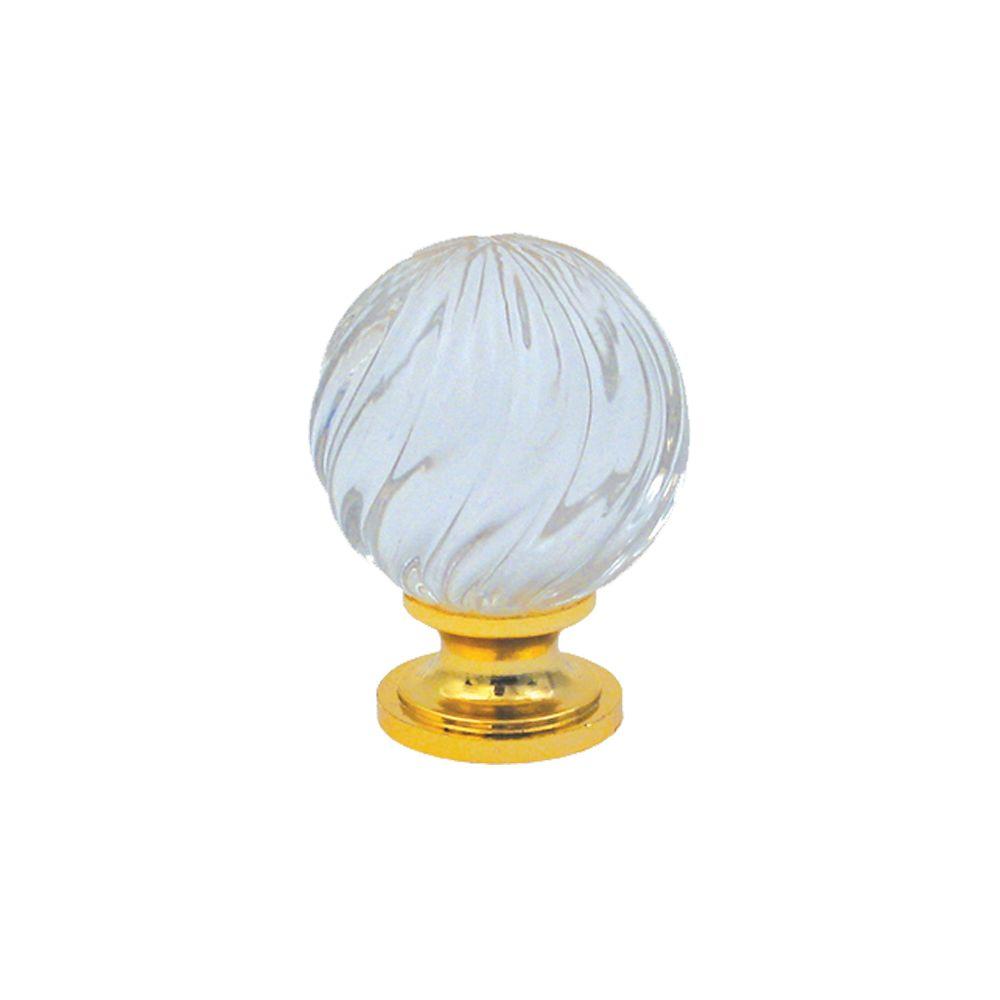 Clear Round Knobs Hardware The Home Depot