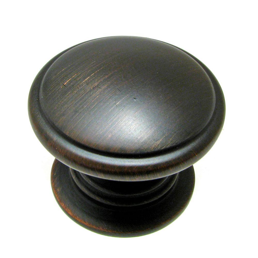 Richelieu Hardware Traditional 1-1/4 in. Oil-Rubbed Bronze Round Knob ...