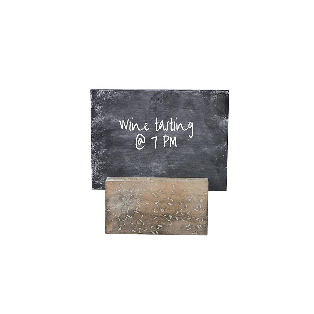 3R Studios Distressed Decorative Holder with Chalkboard