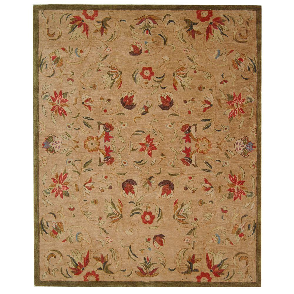 Safavieh Anatolia Beige/Green 9 ft. 6 in. x 13 ft. 6 in. Area Rug