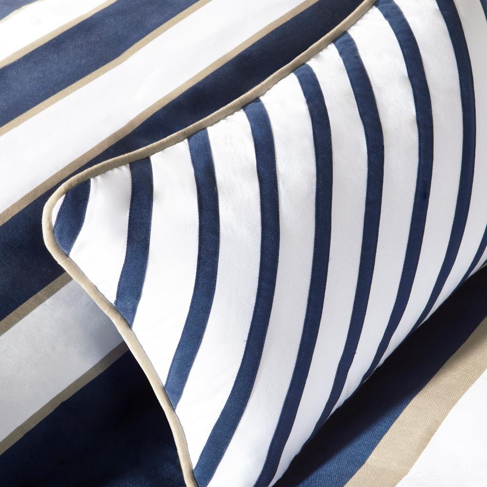 Mi Zone Jonah 4 Piece Navy Full Queen Duvet Cover Set Mz12 269